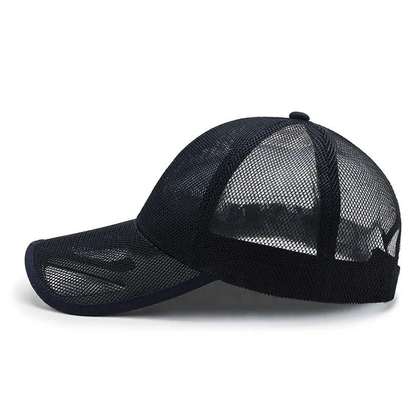 Men's Summer Mesh Baseball Cap Breathable Openwork Brim Hat Outdoor Sports — image 4