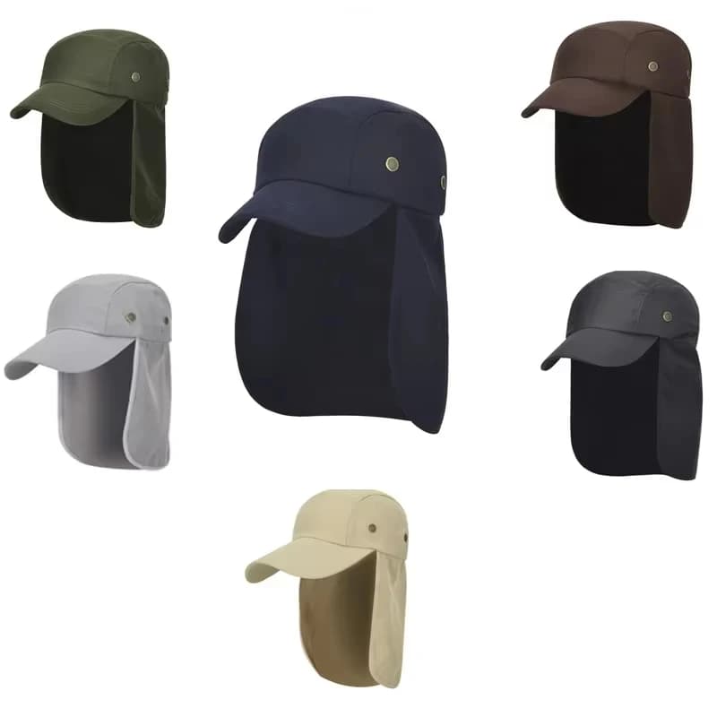 Fishing Hat Sun Protection Neck Flap Outdoor Hiking Cap Men Women Travel — image 4