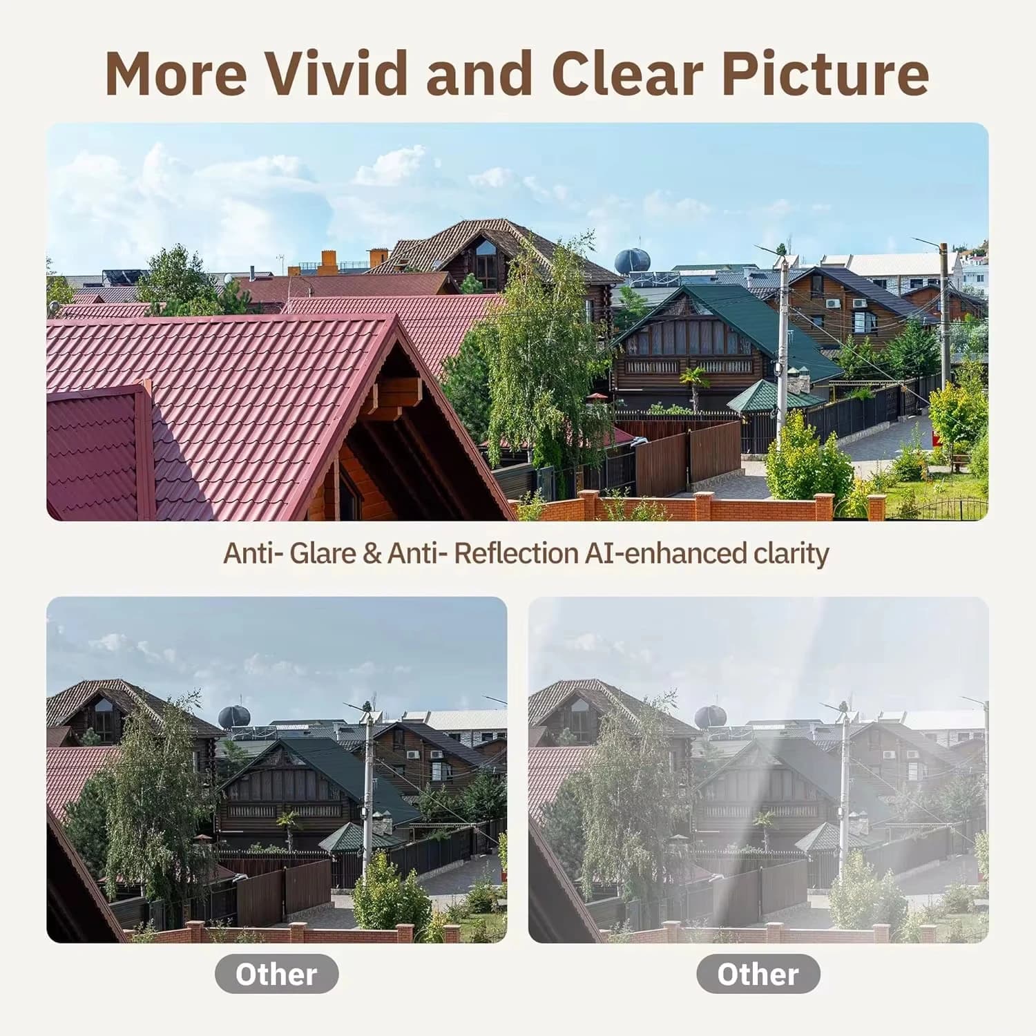 Mini Window Camera WiFi 2.4/5GHz 3MP Full-Color Night Vision New Replaces New UK — image 2