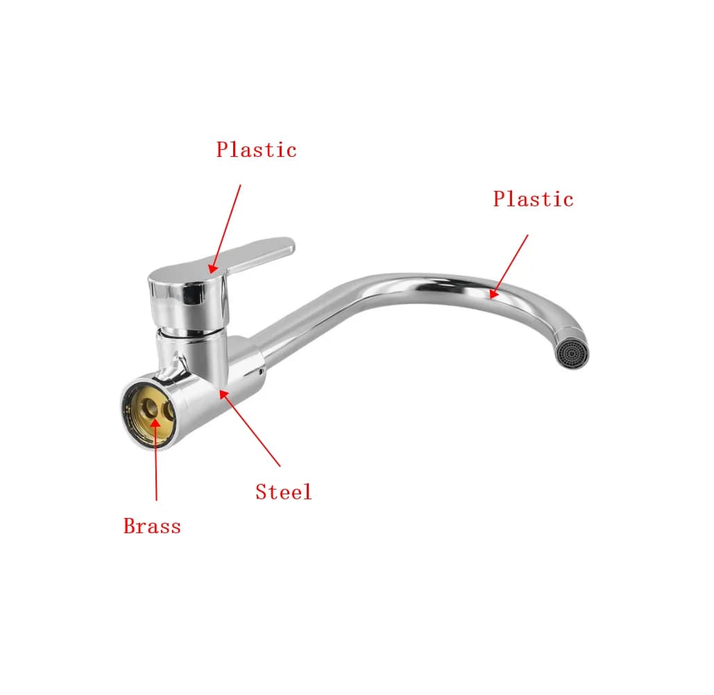 Kitchen Faucet Pull Out Mixer Single Handle Hot Cold Water Tap New Two Function — image 5
