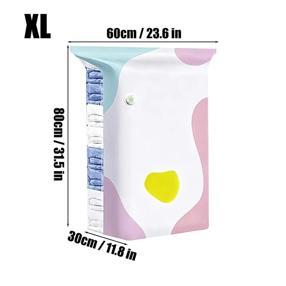 Vacuum Storage Bags for Clothes No-Pump Compression Space Saving Sealing — image 9