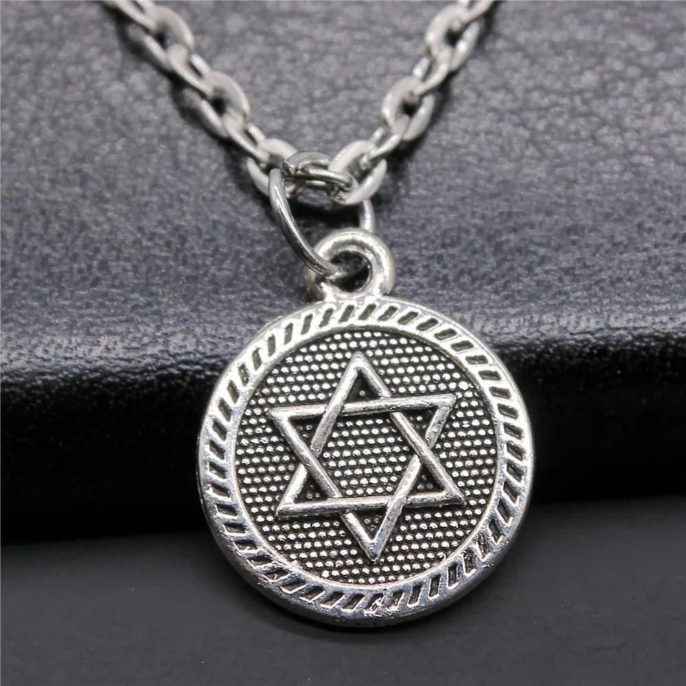 Star of David Pendant Necklace Silver Bronze Fashion Jewellery Gift — image 15