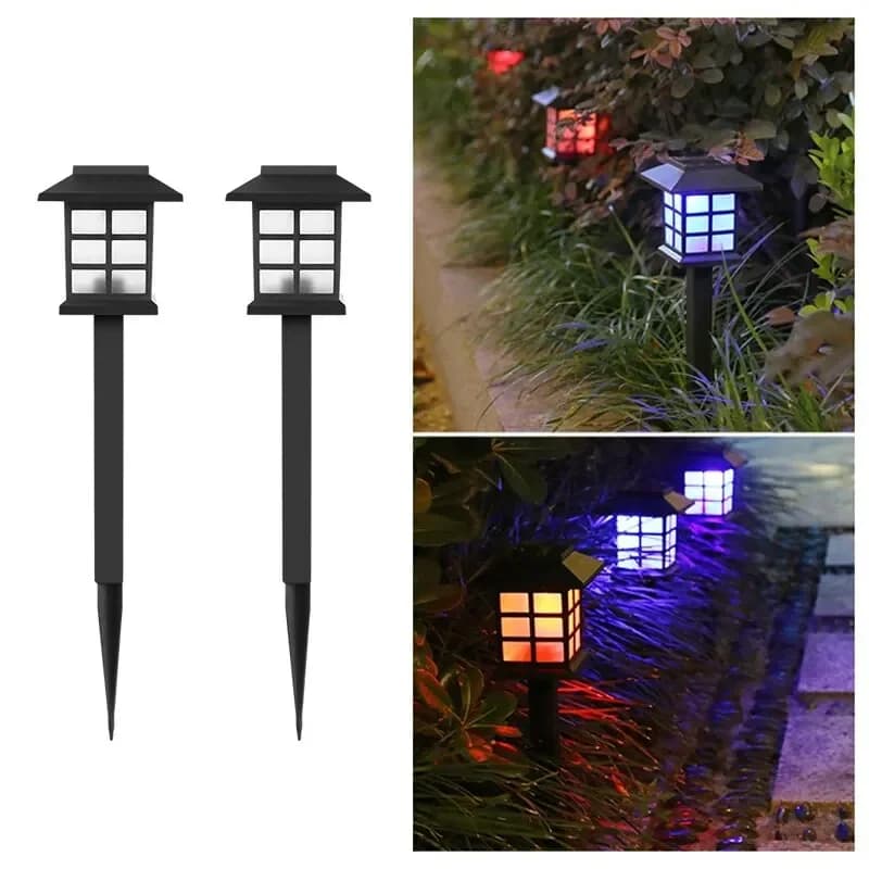 Solar Pathway Lights 2 Pack Outdoor Waterproof Garden Landscape Lamp — image 9