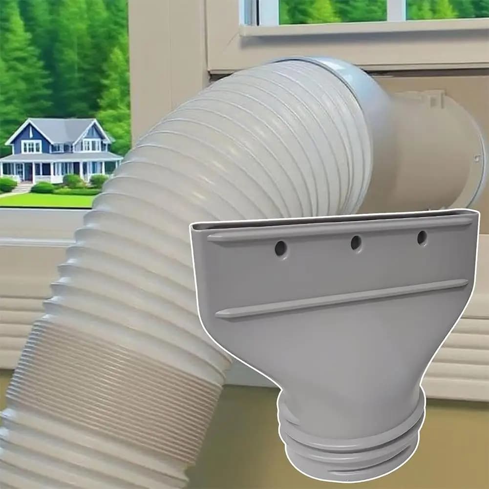 Portable Air Conditioner Window Duct Pipe Connector 1.5m Flat Mouth 2 Pcs — image 4