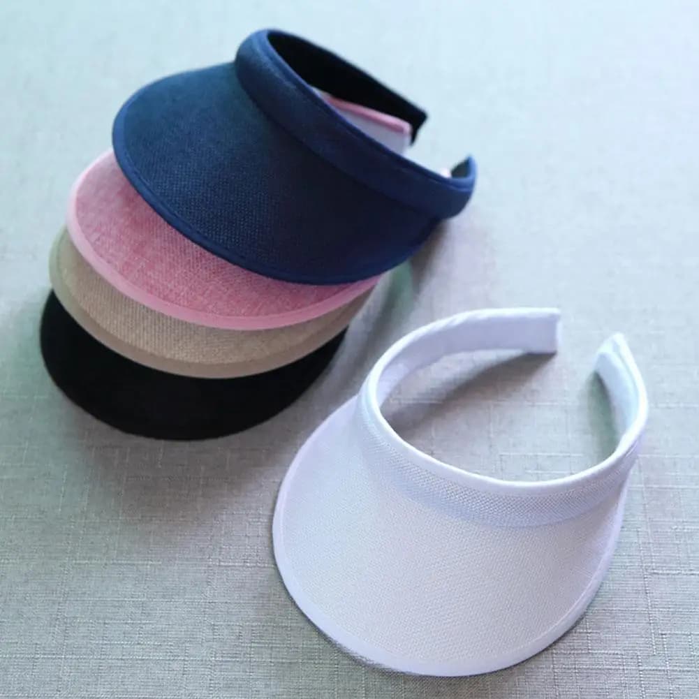 Unisex Cotton Linen Sun Hat Breathable Spring Summer Empty Top for Men Women — image 6