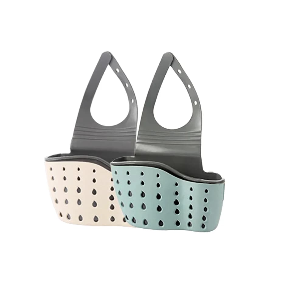 Kitchen Sink Drain Basket Storage Holder Soap Sponge Shelf Adjustable — image 8