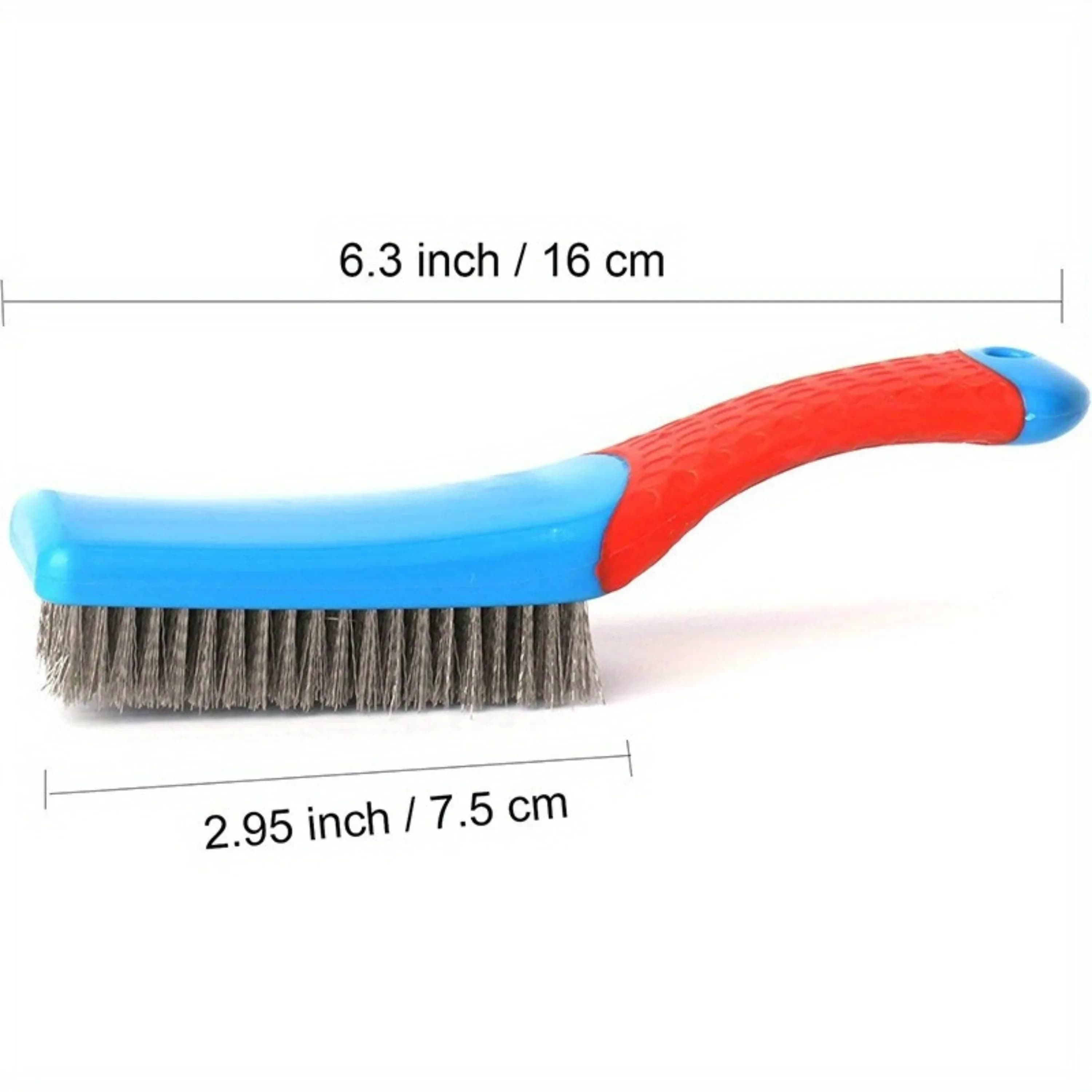 Heavy Duty Stainless Steel Wire Brush Rust Removal Welding Slag Paint with for U — image 2