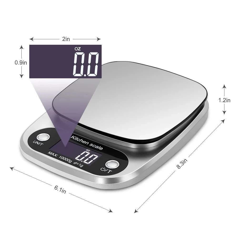 Digital Kitchen Scale 10kg Stainless Steel LCD Electronic Food Scale New Jewelry — image 6