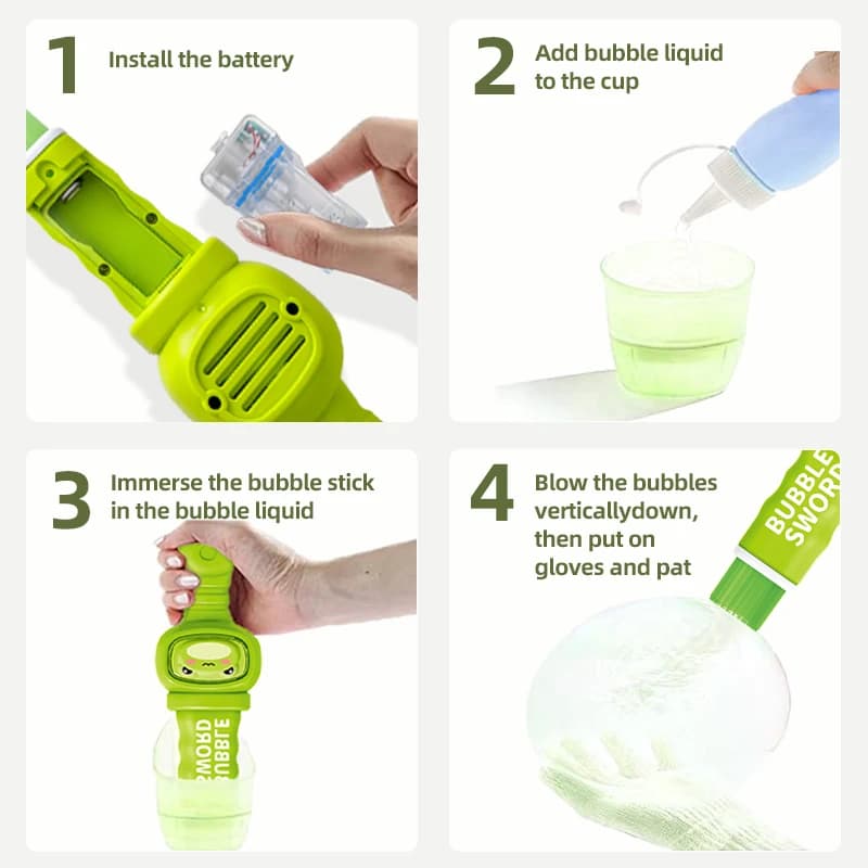 Bubble Machine Fog Magic Wand Cute Animal Smoke Colourful Light Toy — image 6