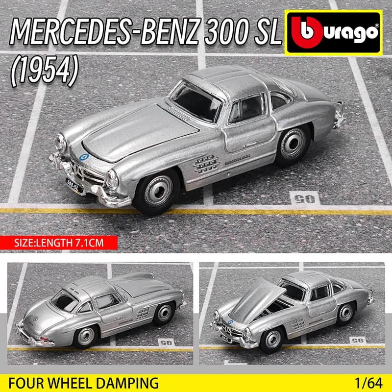 1:64 Die-Cast Car Model Collection Toy Bburago Golf 2017 2020 Gift for Boys Kids — image 8