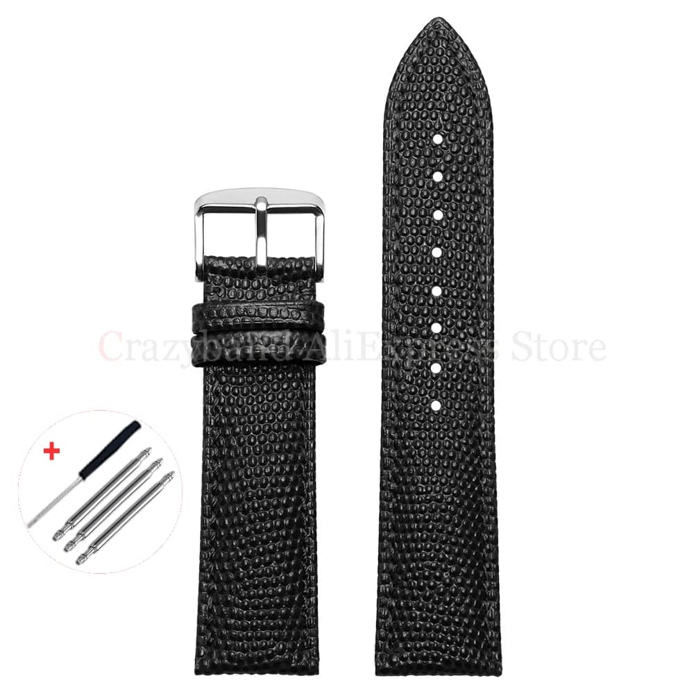 Lizard Texture Leather Watch Strap Universal Band 14mm 16mm 18mm 19mm 20mm 22mm — image 7
