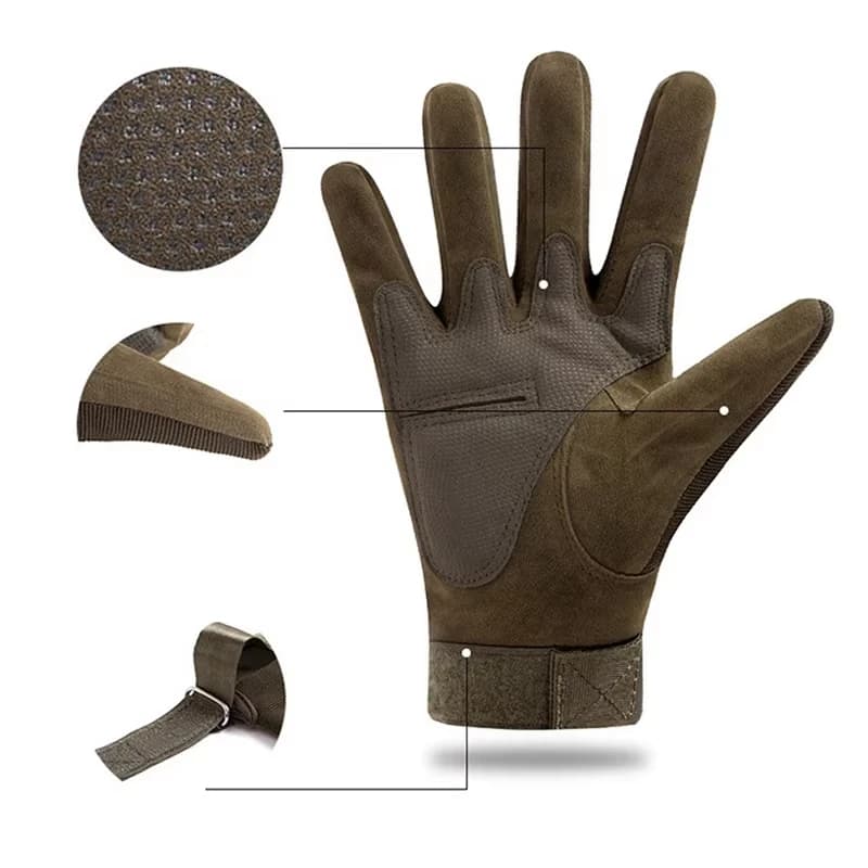 Touch Screen Motorcycle Gloves Summer Breathable Full Finger Motorbike Riding — image 4